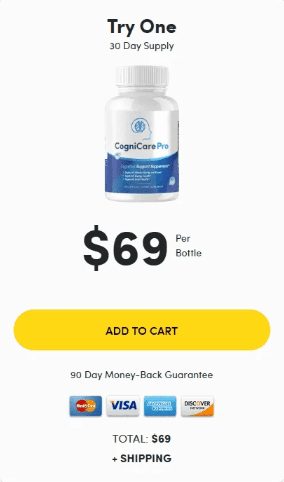 CogniCare Pro one bottle pricing option
